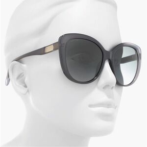 Gucci Grey Oversized Cat Eye Sunglasses